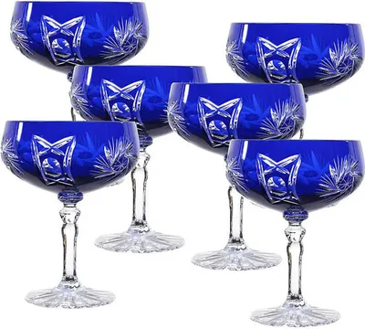 Produktbild von Sektschale blau Schleuderstern 6er Set (200ml)