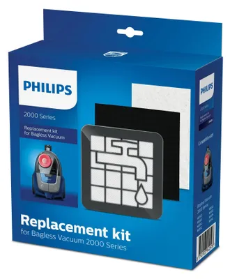 Produktbild von Philips Original Staubsauber Wartungs-Kit für Series 2000, Motor- und Abluftfilter (XV1220/01)