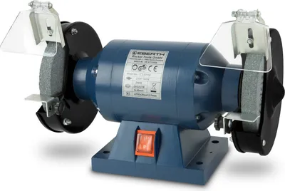 Produktbild von EBERTH Schleifbock Doppelschleifer Doppelschleifmaschine Elektrisch 250W, Grobe A36, Feine A60 Schleifscheibe mit 150mm Durchmesser, 2x Funkenschutz