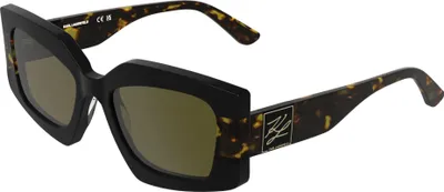 Produktbild von Karl Lagerfeld KL6206S Black/dark tortoise 54/18/140 Damen Sonnenbrillen
