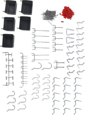 Obrázok produktu pre Pegboard Hook, skladovací háčik, háčik na dosky, háčik na skladovacie dosky, háčik na kolíky, kôš na kolíky