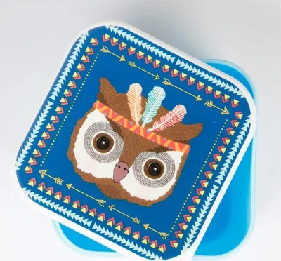 Produktbild von Tolle Brotdose Eule Butterbrotsdose Dose Lunchbox für Kinder