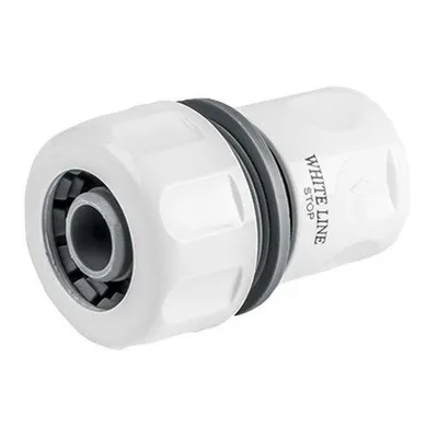 Image de BradasWL-2150 Raccord de tuyau Bradas WHITE LINE avec arrêt d'eau, 3/4