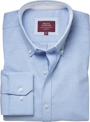 Image de Brook Taverner - Chemise de cérémonie "Lawrence" pour homme PC4638 (43,5cm) (Bleu ciel)