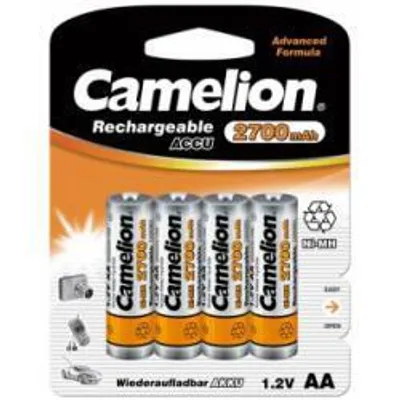 Zdjęcie produktu dla Akumulatory ołówkowe AA HR6 2700mAh NiMH 4 sztuki w opakowaniu - oryginał Camelion
