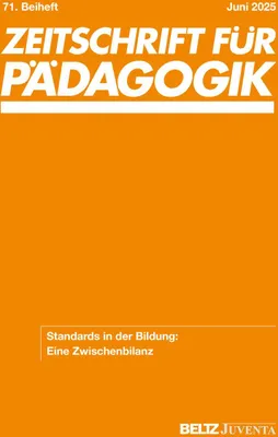 Produktbild von Zeitschrift für Pädagogik 71.Beiheft 2025