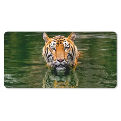 Produktbild von MuchoWow® Mauspad Mousepad Tiger im Wasser 60x30 cm - Mousepads - Maus Mat - Pad - Mausunterlage - Nachhaltig