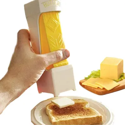 Produktbild von Gaolamber Butterschneider mit Ein-Klick-Mechanismus, Edelstahlklinge, Käseteiler, Butter zum Backen von Brot, Kuchen, Keksen und mehr
