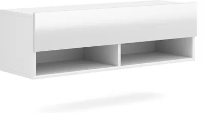 Immagine prodotto di Mobiletto TV Derby in bianco lucido Mobiletto TV sospeso 100 x 31 cm