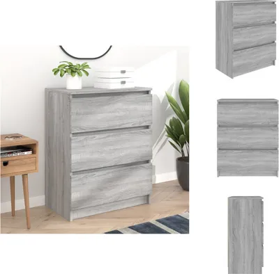 Image de vidaXL Sideboard Gris Sonoma 60x35x76 cm Bois composite - Sideboards