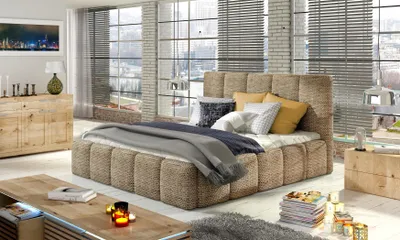 Produktbild von Modernes XXL Luxus Design Bett Betten Stil Hotel Doppel Leder 140 160 180x200cm
