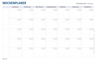 Image de STAEDTLER Jahresplaner Lumocolor Wochenplaner 2025 A1 Format