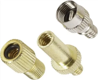 Produktbild von CHPN - Ventil - Ventiladapter - Adapter - Fahrradzubehör - Adapternippel für Fahrradventil - 3-teilig - Ventilaufsatz - Universal - 2 Stück