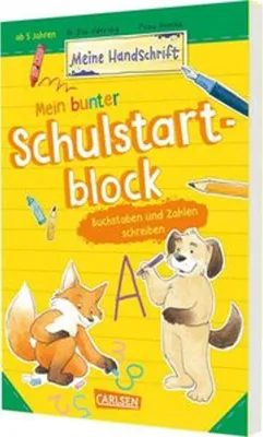 Obrázok produktu pre Mein bunter Schulstartblock: Buchstaben und Zahlen schreiben