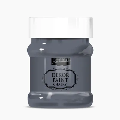 Produktbild von PENTART Dekorfarbe Chalky, 230 ml, graghitgrau