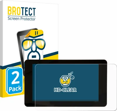 Produktbild von 2x Für Raspberry Pi Touchscreen 7" Schutzfolie BROTECT Displayschutz Display Schutz Folie Klar Transparent