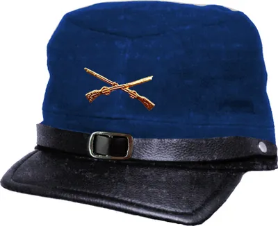 Produktbild von Country Western Biker Ledercap Südstaaten Running Bear Cap Mütze USA dunkelblau