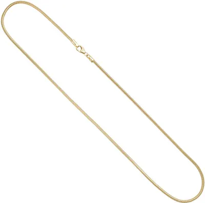 Produktbild von 1,9mm Schlangenkette Kette rund 333 Gold Gelbgold 42cm Halskette Halsschmuck