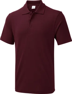 Produktbild von Uneek UX Polo Shirt UX1 Herren Damen Basic Kurzarm Polo maroon 4XL
