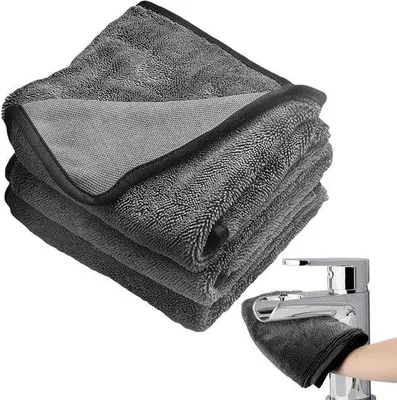 Produktbild von Famanu Set von 3 Ultra-Wipes Trockentüchern, 40 x 60 cm, superabsorbierende Mikrofasertücher für Auto und Haushalt