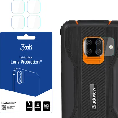 Produktbild von 3mk Hybridglas Lens Protection für Blackview BV5100 Pro Kamera Objektiv Kameralinse 0,16mm 6H (4 Stück)