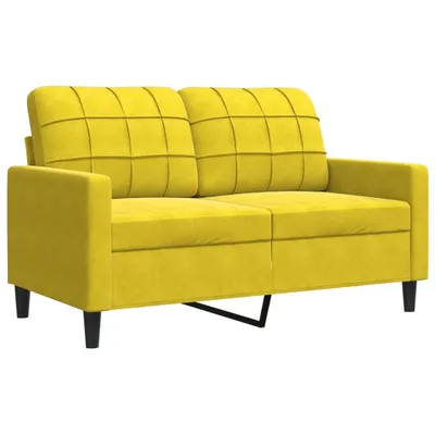 Obrázok produktu pre 2-miestna pohovka žltá 120 cm zamat