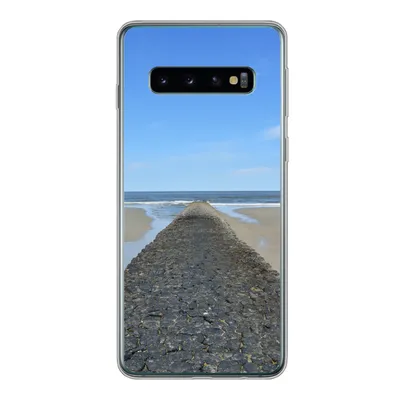 Produktbild von MuchoWow® Handyhülle Schutzhülle Hülle für Samsung Galaxy S10 Nordsee - Strand - Wasser Silikon Softcase Handy Hülle - Handytasche