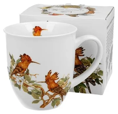 Produktbild von Becher, Tasse, Kaffeetasse, Vogelwelt, in einer Box, als Geschenk - Wiedehopf 400 ml