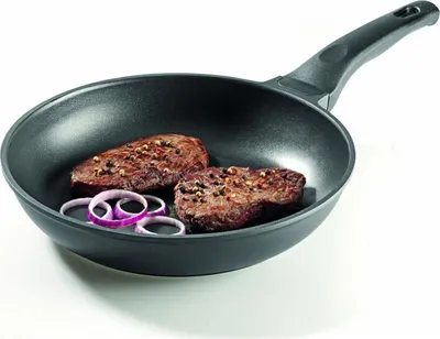 Image de Poêle à frire en fonte d'aluminium 28 cm Cuisinière à induction gaz électrique Anti-rayures