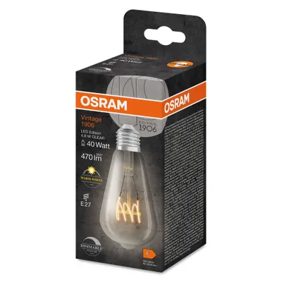 Immagine prodotto di OSRAM LED Filament LEDISON D 4,8W/827 S FIL H E27 351664 4099854075667