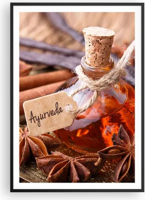 Produktbild von Gerahmtes Poster - Schwarzer Rahmen - Ayurwenda Anis Vanille - 70x100 cm - Wand Bild - Wanddeko - Wandbilder - Wandposter - Bilderrahmen - Bilder - Kunstdruck - Wandbild - P2BPA70x100-4182