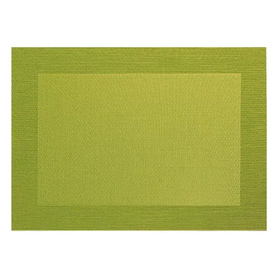 Immagine prodotto di ASA Selection PVC Tischset mit Gewebtem Rand, Platzdeckchen, Platzset, PVC, Kiwigrün, B 33 cm, 78069076