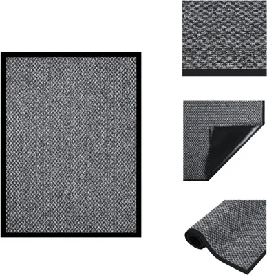 Image de vidaXL Paillasson Gris 60x80 cm - Paillassons