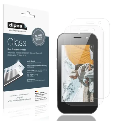 Zdjęcie produktu dla 2x dipos GlassAR Longben XS14 Pro Mini-Smartphone