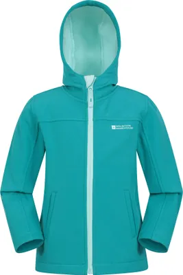 Produktbild von Mountain Warehouse - "Exodus" Softshelljacke Wasserbeständig für Kinder MW177 (152) (Petrol)