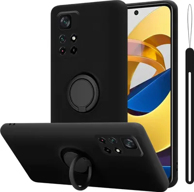 Produktbild von Cadorabo Hülle für Xiaomi POCO M4 PRO 5G Schutz Hülle in Schwarz Handyhülle TPU Etui Case Cover