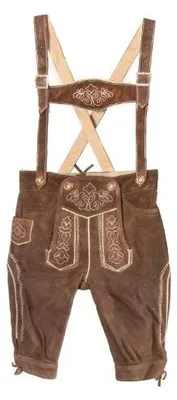 Image de Pantalon en cuir traditionnel pour enfants beige taille 80 - 140 140