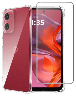 Image de Coque de protection pour Motorola Moto G05/Moto E15 + film protecteur, transparent, en TPU