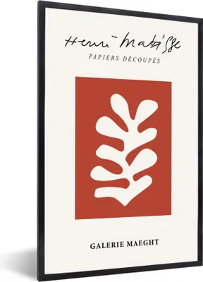 Produktbild von MuchoWow® Gerahmtes Poster Henri Matisse - Pflanzen - Kunst - Abstrakt - Vintage 40x60 cm - Poster mit Schwarzem Bilderrahmen Wandposter Rahmen Foto Bilder - Papierdruck - Wandbilder