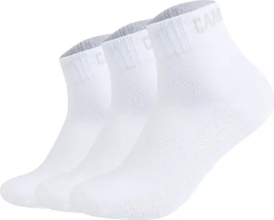Produktbild von CAMP DAVID Herren Quartersocken, 3er Pack - Action-Mesh Baumwolle Quarter 3P, Logo Weiß 43-46