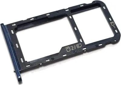 Produktbild von Simkartenhalter passend für ZTE Blade A51 (Nano-SIM + micro-SD Speicherkartenfach) Originalersatz, Grau