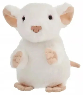 Image de Peluche ZOO Souris blanche 13 cm