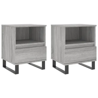 Produktbild von VidaXL 830649, Eiche, Metall, Holz, 400 mm, 350 mm, 500 mm, 2 Stück(e)
