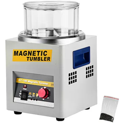 Obrázok produktu pre VEVOR KT-185 Leštička šperkov Magnetický bubon 185MM Leštiaca finišerka