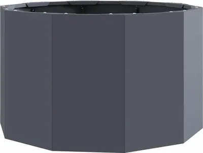 Image de Jardinière Anthracite 60 x 60 x 35 cm Acier