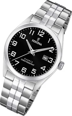 Produktbild von Festina Herren Uhr Klassik F20437/4 Edelstahl Armband-Uhr silber UF20437/4