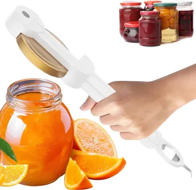 Obrázek produktu pro Otvírák na sklenice a láhve pro seniory s artritidou, multifunkční výsuvný otvírák na láhve, magnetický otvírák na konzervy, kleště na otevírání sklenic, otvírák na sklenice a láhve pro slabé ruce (béžový)