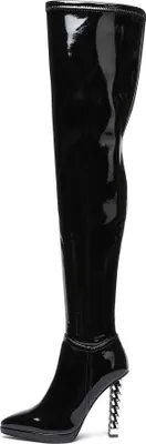 Produktbild von Giaro Stiefel in Übergrößen Schwarz  ALISSA BLACK SHINY große Damenschuhe