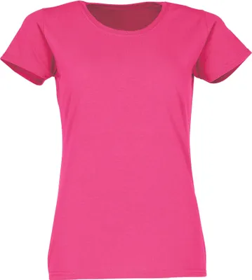 Produktbild von Fruit of the Loom Valueweight T Lady-Fit Farbe: fuchsia Größe: 2XL