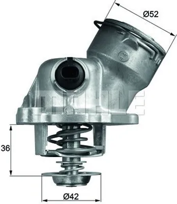 Produktbild von MAHLE Thermostat, Kühlmittel für